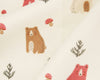 Soft Touch Brushed Cotton Winceyette Fabric - Cream Cute Forest Bears Fabric