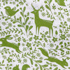 Polycotton Fabric - Green Forest Animals - Craft Fabric Material