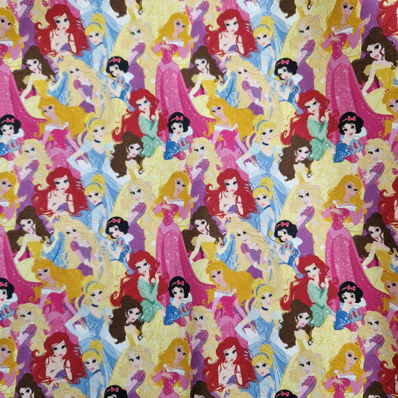 Cotton Fabric - Disney Princess  - Pink