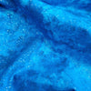 Sparkle Blender Fabric - Teal Blue & Silver Glitter Fabric - 100% Cotton