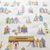 Cotton Fabric - Beach Huts Lighthouse Boats Seaside Print Craft Fabric- Tutti Fruitti