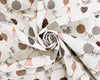 Contemporary Christmas Fabric - Rose Gold Baubles on Cream - Craft Fabric