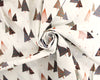 Contemporary Christmas Fabric - Rose Gold Trees on Cream - Craft Fabric