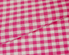Cotton Fabric - Cerise Pink & White 1/4" Gingham Check Craft Fabric Material