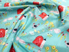Nutex Fabric - Cute Farmyard Chickens & Pigs - Cotton Quilting Craft Fabric
