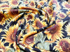 100% Cotton - Flower Market - Sunflowers on Black - Nutex Fabric
