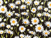 100% Cotton - Flower Market - Daisy on Black - Nutex Fabric