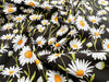100% Cotton - Flower Market - Daisy on Black - Nutex Fabric
