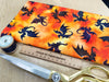 100% Cotton - Fire & Fury Dragons Orange - Nutex Fabric