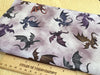 100% Cotton - Fire & Fury Dragons Grey - Nutex Fabric