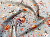 Cotton Fabric - Cute Little Witch Pumpkin Halloween - Digital Print Craft Fabric