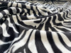 Zebra Print Fabric Velboa Faux Fur Velour Animal Print Craft Fabric Material