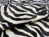 Zebra Print Fabric Velboa Faux Fur Velour Animal Print Craft Fabric Material