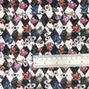 Cotton Fabric - Alice in Wonderland Black & White - Digital Print Craft Fabric Material