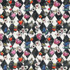 Cotton Fabric - Alice in Wonderland Black & White - Digital Print Craft Fabric Material