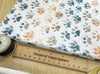 Cotton Fabric - Doggy Paw Print - Charcoal