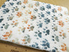 Cotton Fabric - Doggy Paw Print - Charcoal