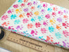 Cotton Fabric - Doggy Paw Print - Candy