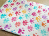 Cotton Fabric - Doggy Paw Print - Candy