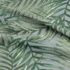 Outdoor Garden Fabric - Leaf Print on Dove Grey Background - Digitally Printed PU Coated UV Resistant Water Repellent Material