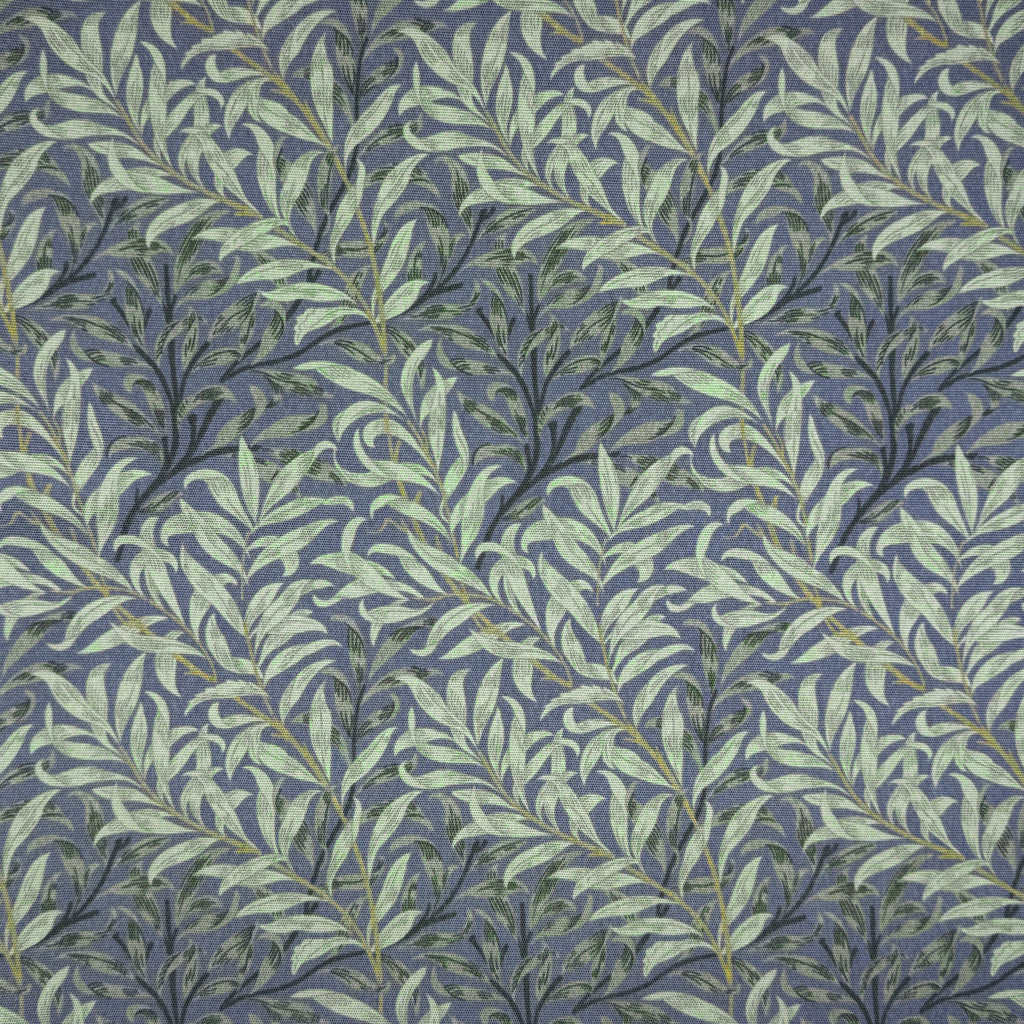 Outdoor Garden Fabric William Morris Willow Bough Charcoal Grey Cushion Fabric