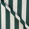 Outdoor Garden Fabric - Whitesands - Bottle Green Stripe Water Repellent Fabric