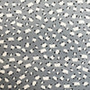 Cotton Poplin Prints - White Sheep Print on Silver Grey