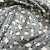 Cotton Poplin Prints - White Sheep Print on Silver Grey