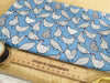Cotton Fabric - Chicken Hens Bird Print on Copen Blue - Craft Fabric Material