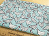 Cotton Fabric - Chicken Hens Bird Print on Duck Egg Blue - Craft Fabric Material