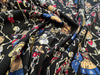 Cotton Fabric - Skeleton Party Black Day of Dead - Craft Fabric Material
