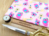 Cotton Fabric - Childrens Cute Pink Safari Animals Nursery Craft Fabric Material