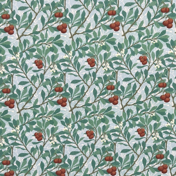 William Morris - Percale Cotton - Dressmaking Fabric - Arbutus