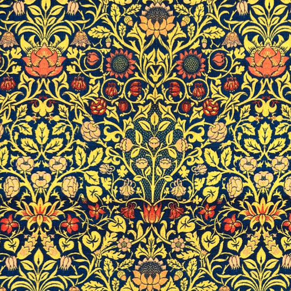 William Morris - Percale Cotton - Dressmaking Fabric - Violet & Columbine