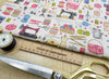 Linen Look Canvas - Sewing Machines Print - Upholstery Cushion Curtain Craft Fabric