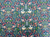 Upholstery Fabric - 'Folklore' Jade Bird & Floral Print - Cushion Curtain Craft Fabric