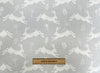 Upholstery Fabric - 'Jump' Grey Hare - Cushion Curtain Craft Fabric