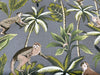 Upholstery Fabric - 'Monkey' Grey Palm Tree & Monkey Print - Cushion Curtain Craft Fabric