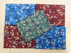 Fat Quarter Bundle - Christmas Green Blue Red Gold Bauble Leaf Print Fabric
