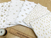 Fat Quarter Bundle - Christmas Ivory White & Silver Trees Snowflakes Stars Print
