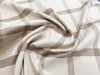 Upholstery Fabric  Cotton Curtain Cushion Material -  Galloway Natural Tartan Check Fabric