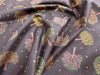 Lewis & Irene Quilting Fabric - 'The Orchard' Trees - Dark Brown