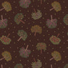 Lewis & Irene Quilting Fabric - 'The Orchard' Trees - Dark Brown