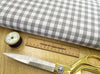 Gingham Fabric - Grey & White 1/3" Check - Cotton Craft Fabric