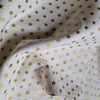 Christmas Fabric - Metallic Gold Stars on Cream - 100% Cotton Fabric