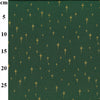 Christmas Fabric - Gold Glitter Stars on Green - Cotton Fabric