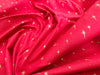 Christmas Fabric - Gold Glitter Stars on Red - Cotton Fabric