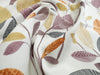 FABRIC REMNANT - Autumn Leaf Print Cotton Canvas Fabric - 0.5m Length