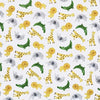 Polycotton Fabric - Safari Animals on White - Craft Fabric Material