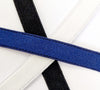 10mm - 11mm Wide Plush Back Elastic - Lingerie Underwear Bra Strap - Black - White - Navy